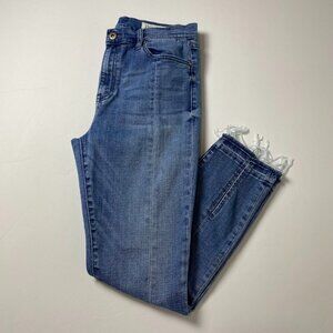 Pistola, blue distressed Front Seam High Rise Skinny jeans, size 10/30